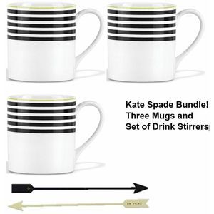 Kate Spade Lenox Mugs & Drink Stirrers MSRP $100